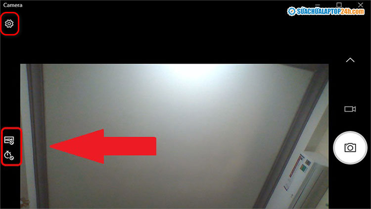 Chỉnh thời gian chụp hoặc chế độ HDR