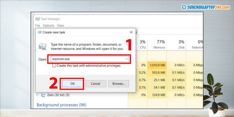 Truy cập vào màn hình Windows