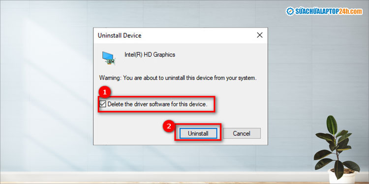 Chọn tùy chọn rồi nhấn Uninstall để gỡ cài đặt