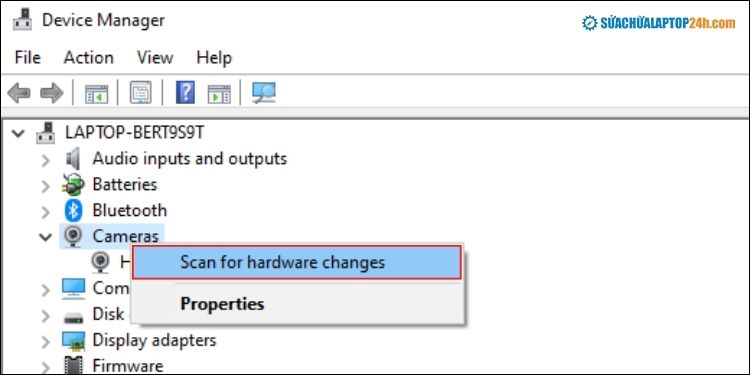 Quét thay đổi phần cứng