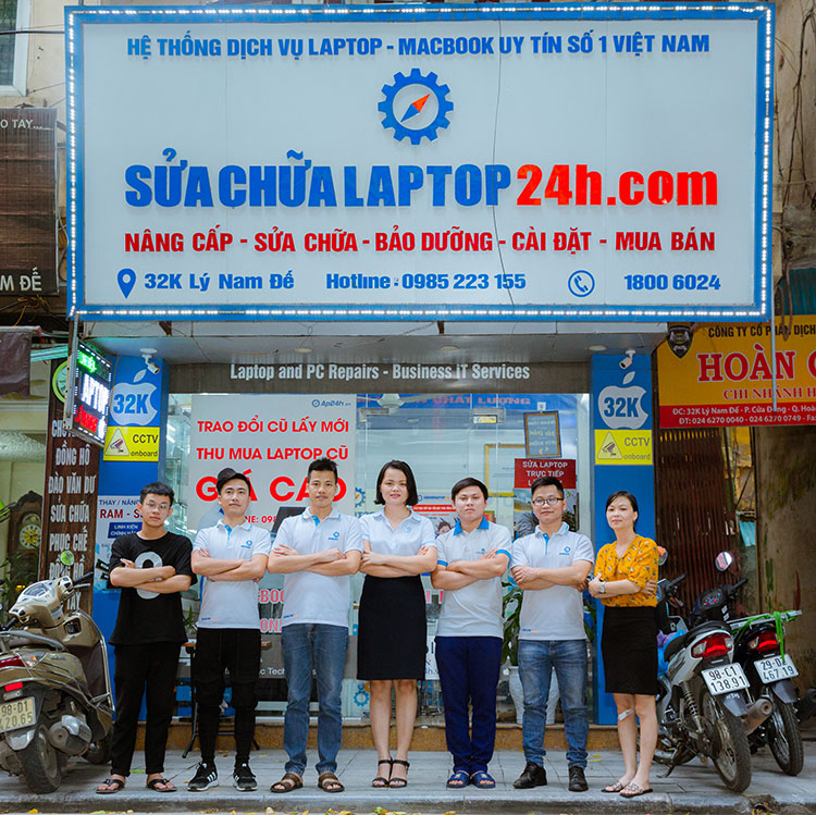 Đội ngũ cán bộ, nhân viên Sửa chữa Laptop 24h số 32K Lý Nam Đế, Hoàn Kiếm