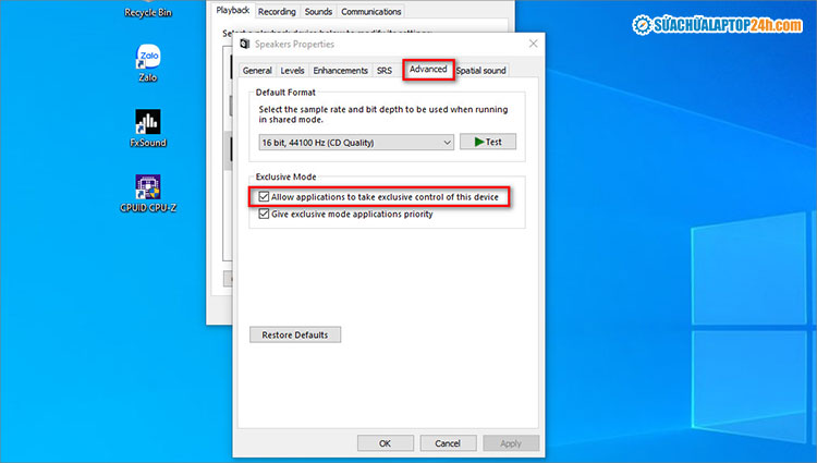 Tích chọn như hình
