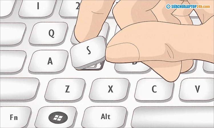 Sau khi vệ sinh, bạn lắp cẩn thận từng keycap