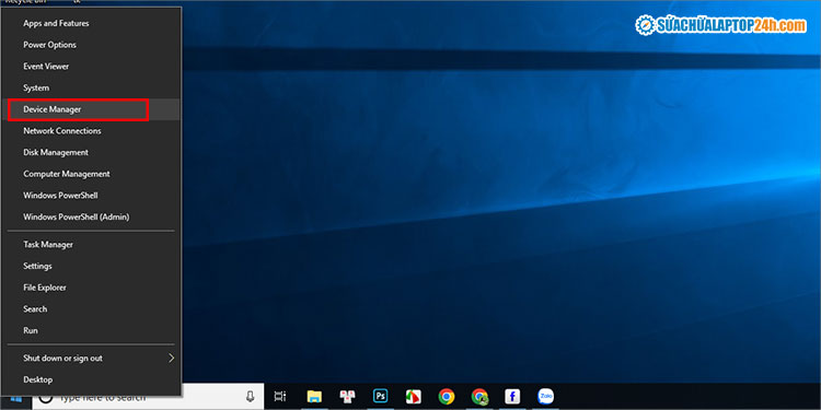 Chọn Device như hình