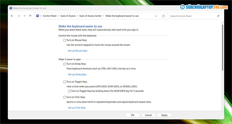 Bỏ chọn tất cả các mục