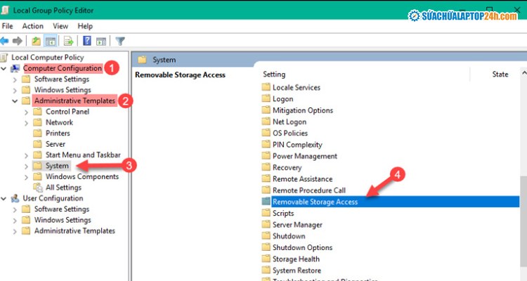 Chọn theo thứ tự như hình