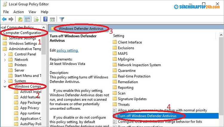 Chọn theo đường dẫn trên