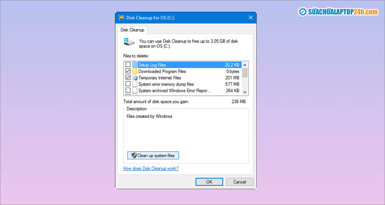 Chọn thư mục cần dọn dẹp