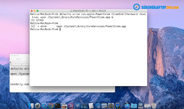 Làm cho Mac báo âm khi cắm sạc