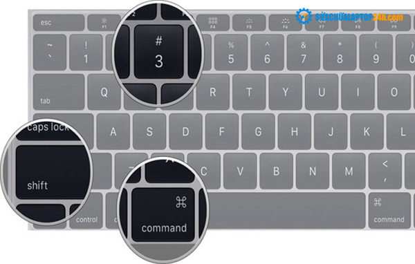 Nhấn tổ hợp phím Command + Shift + 3 để chụp toàn màn hình