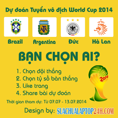 dự đoán vô định worldcup 2014