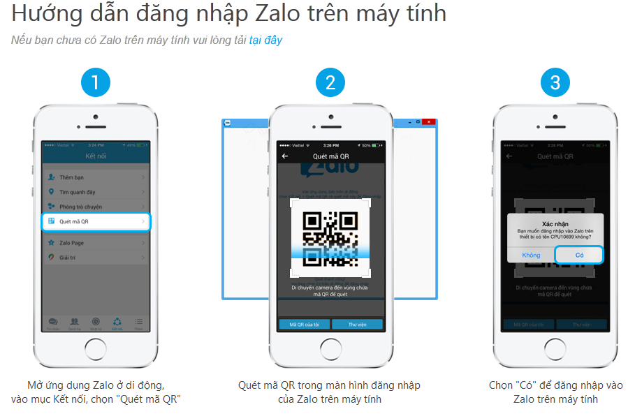 cách cài đặt phần mềm zalo miễn phí trên laptop, PC
