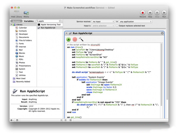 Tự động thu nhỏ ảnh chụp màn hình trên Macbook Retina