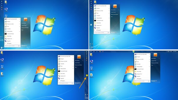 Di chuyển nút Start trong Windows 7 đến nhiều vị trí khác nhau trên thanh Taskbar