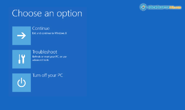 Chọn Troubleshooting để kiểm tra lỗi ổ cứng