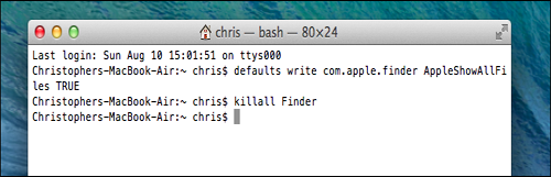 Cách làm hiện tập tin, thư mục trên các hệ điều hành