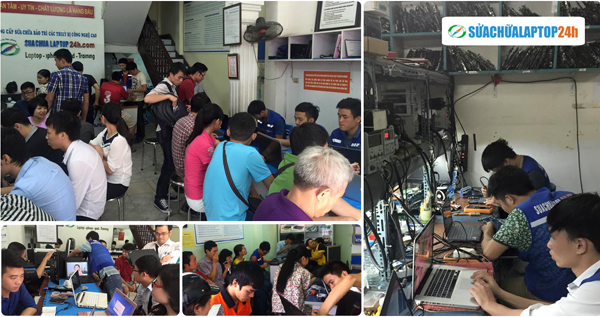 khách hàng sửa chữa laptop 24h